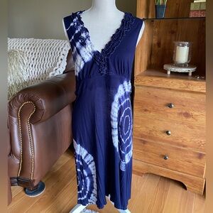 Shibori print tank sundress